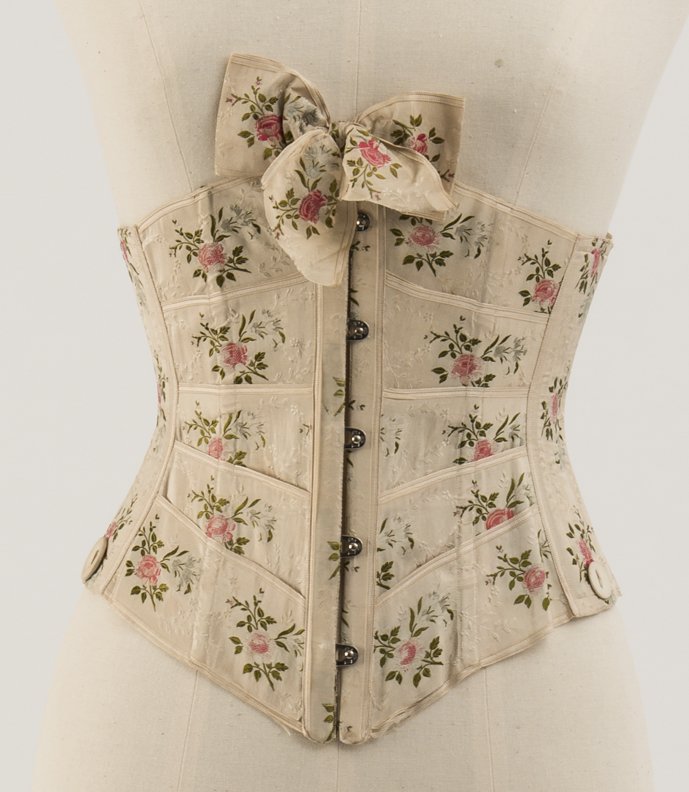 Floral Ribbon Corset c 1904 